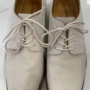 Johnston & Murphy 20-5425 Men's Shoes Size 11 M J9 Ivory Sheepskin  Lace up